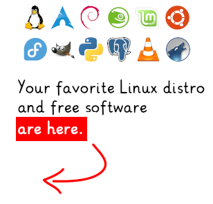 Choose your favorite Linux distro and free software from the menu!