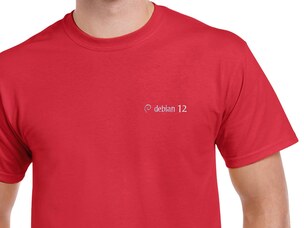 Debian Bookworm T-Shirt (red)