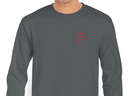 Debian Swirl Long Sleeve T-Shirt (grey)