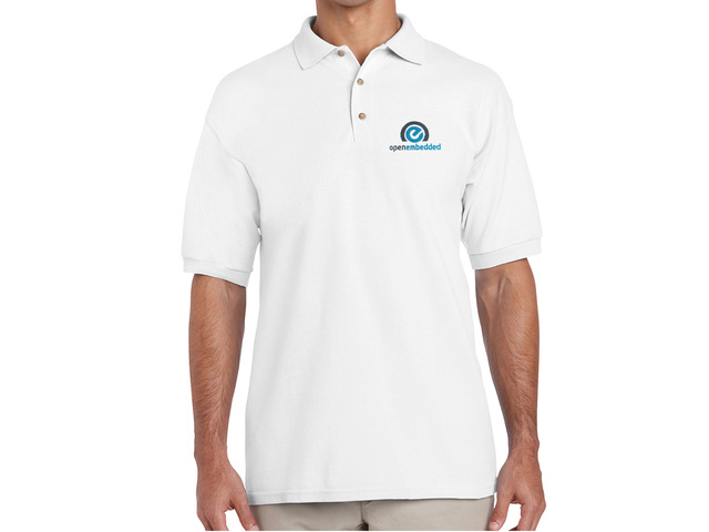 DRY&GO OpenEmbedded Polo Shirt (white) - HELLOTUX