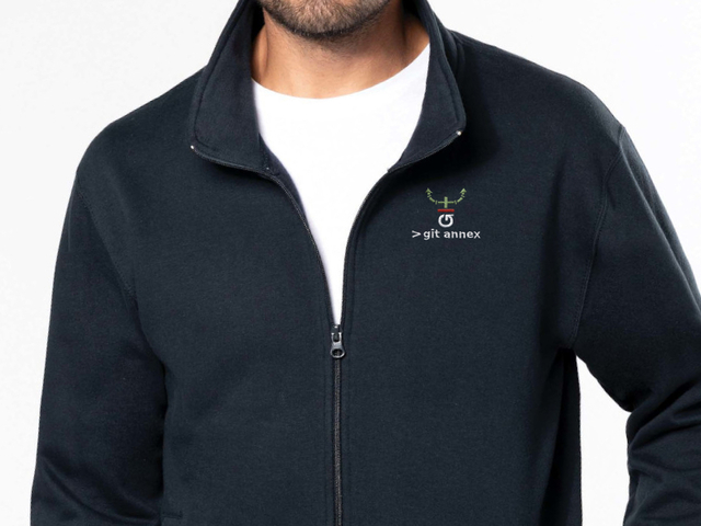 git-annex full zip jacket (black)