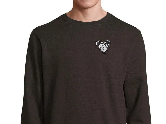 GNU sweatshirt (black)