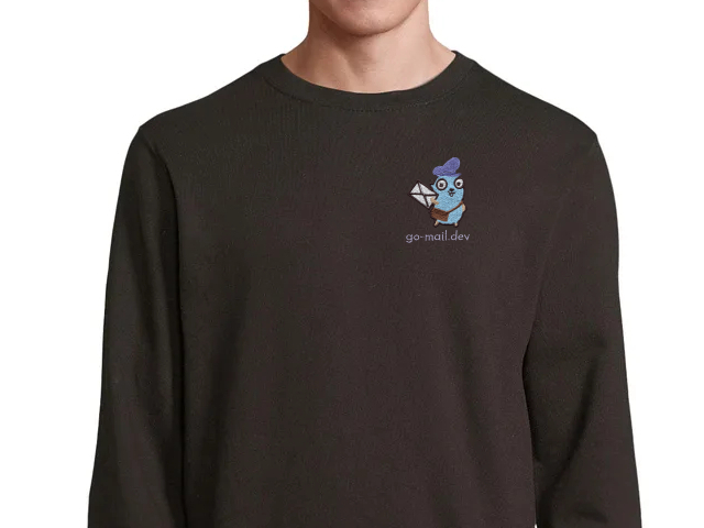 Go-mail sweatshirt (black)