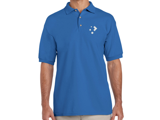 KDE Plasma Polo Shirt (blue) old type