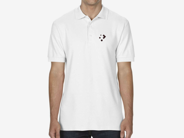 KDE Plasma Polo Shirt (white)