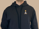 Tux with crown hoodie (black)