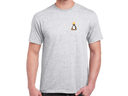 Tux with crown T-Shirt (ash grey)