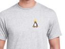 Tux with crown T-Shirt (ash grey)