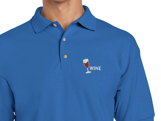 Wine Polo Shirt (blue) old type