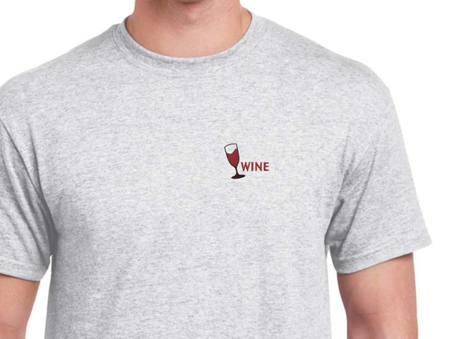 Wine T-Shirt (ash grey)